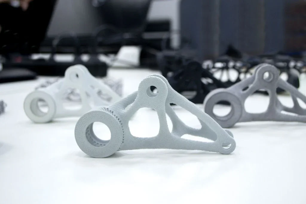 Piezas industriales hechas por impresión 3D.