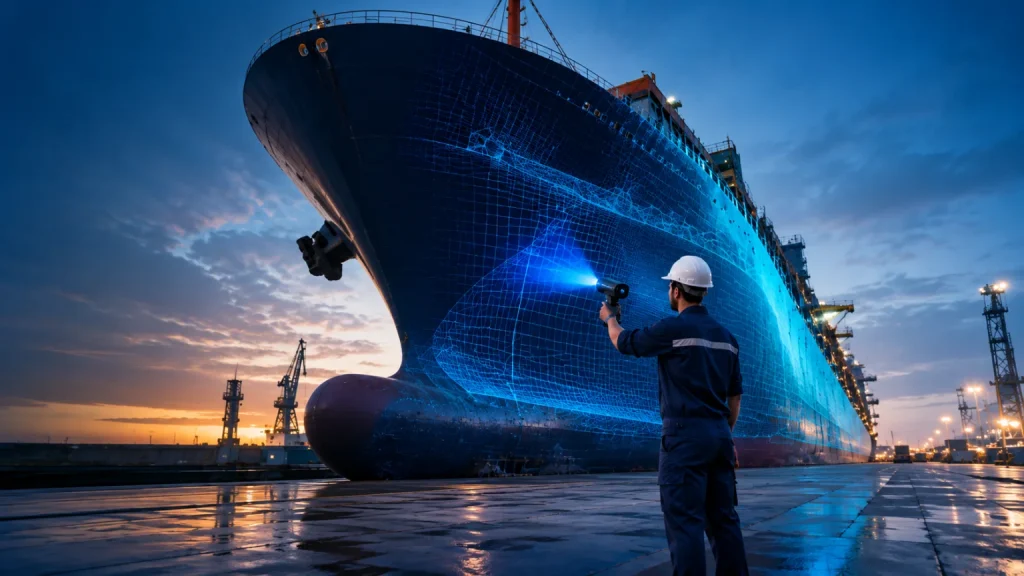 Metrología 3D e Ingeniería Inversa en el mantenimiento y refit naval de alta complejidad